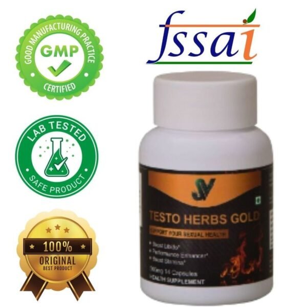 Testo herbs Gold- Increase Stamina & Performance: Capsules